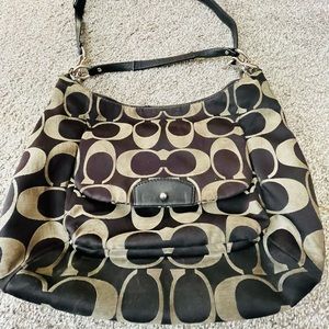 Coach purse great condition classic black/grey